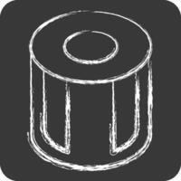 Icon Object. related to Photos and Illustrations symbol. chalk Style. simple design illustration vector