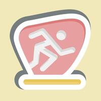 Sticker Sport. related to Photos and Illustrations symbol. simple design illustration vector