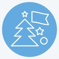 Icon Holidays. related to Photos and Illustrations symbol. blue eyes style. simple design illustration vector