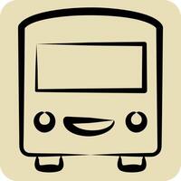 Icon Transport. related to Photos and Illustrations symbol. hand drawn style. simple design illustration vector