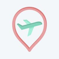 Icon Travel. related to Photos and Illustrations symbol. flat style. simple design illustration vector