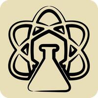 Icon Science. related to Photos and Illustrations symbol. hand drawn style. simple design illustration vector