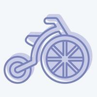 Icon Vintage. related to Photos and Illustrations symbol. two tone style. simple design illustration vector