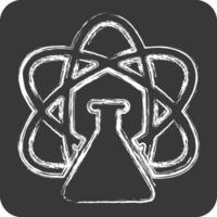 Icon Science. related to Photos and Illustrations symbol. chalk Style. simple design illustration vector