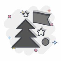 Icon Holidays. related to Photos and Illustrations symbol. comic style. simple design illustration vector