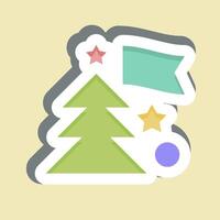 Sticker Holidays. related to Photos and Illustrations symbol. simple design illustration vector