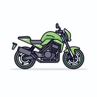 Motorcycle isolated on white background vector