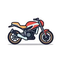 sencillo motocicleta icono diseño modelo vector