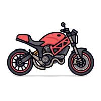 moderno motocicleta icono diseño plano diseño vector