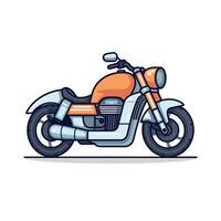 Simple motorcycle icon design template vector