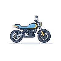 motocicleta aislado sobre fondo blanco vector