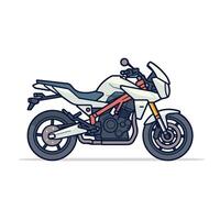 moderno motocicleta icono diseño plano diseño vector