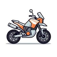 Simple motorcycle icon design template vector