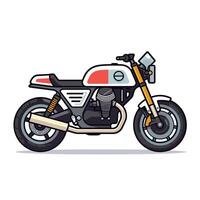 Simple motorcycle icon design template vector