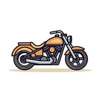 Classic motorcycle illustration vector