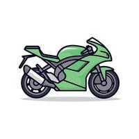 sencillo motocicleta icono diseño modelo vector