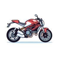 Motor bike isolated vector