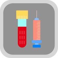 Injection Flat Round Corner Icon vector