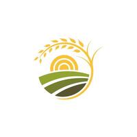 Farm agriculture logo icon design illustration vector