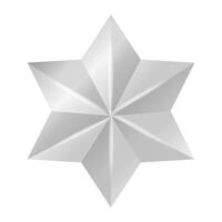 realistic star illustration on white background vector