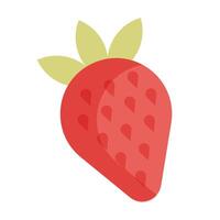 strawberry fresh fruit icon isolated vector