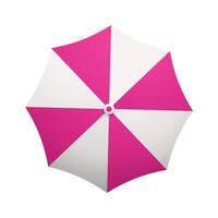2 sunshade top view for summer on white background vector