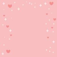 valentines day background with red hearts design vector