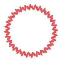 hand drawn hearts border and frame vector