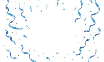 Realistic confetti background design vector