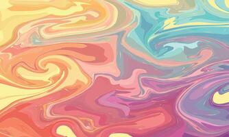 Multicolour colourful background in acrylic pouring vector