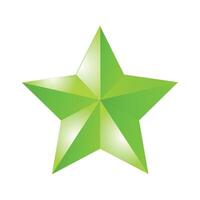 realistic star illustration on white background vector