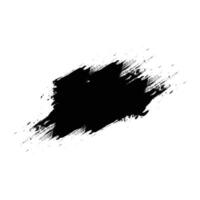 black color paint brush stroke background template vector