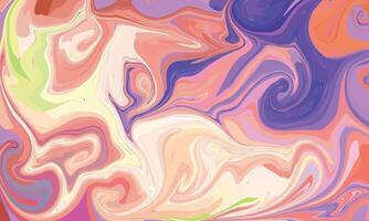 Multicolour colourful background in acrylic pouring vector