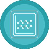 Chart Line Multi Circle Icon vector
