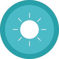 Sun Glyph Multi Circle Icon vector