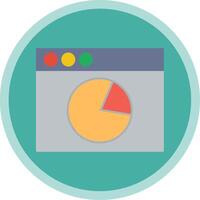 Browser Flat Multi Circle Icon vector