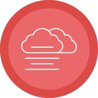 Mist Line Multi Circle Icon vector