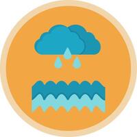 Flood Flat Multi Circle Icon vector