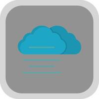 Mist Flat Round Corner Icon vector