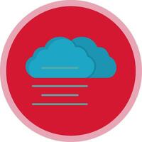 Mist Flat Multi Circle Icon vector