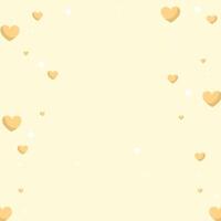 heart background falling hearts hand drawn illustration vector