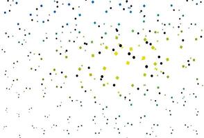 Light Blue, Yellow backdrop with lines, circles, rhombus. vector