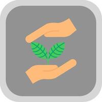Growth Flat Round Corner Icon vector