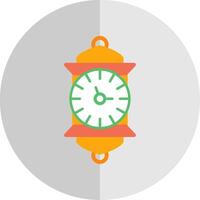 reloj plano escala icono vector