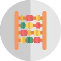 Abacus Flat Scale Icon vector