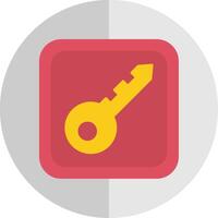 Key Flat Scale Icon vector