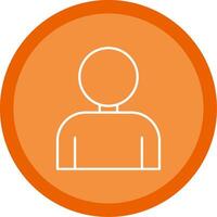 User Line Multi Circle Icon vector