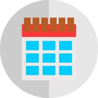 calendario plano escala icono vector