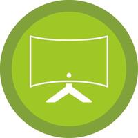 Computer Glyph Multi Circle Icon vector