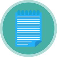 Accounting Flat Multi Circle Icon vector